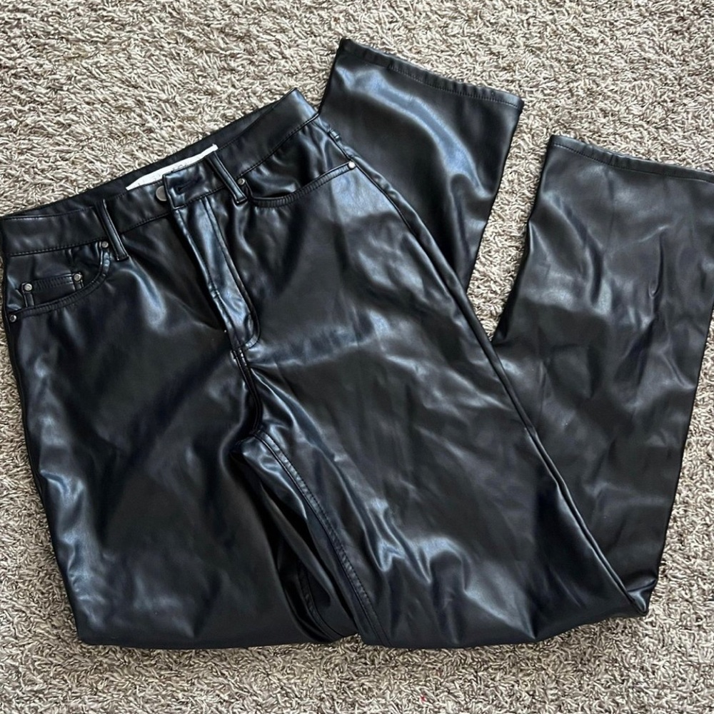Black Leather Pants